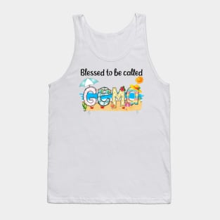 Blessed To Be Called Gema Summer Beach Happy Mother's Tank Top